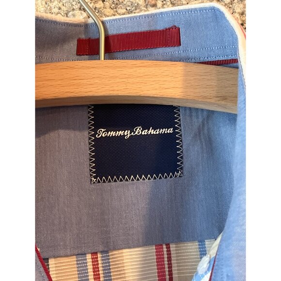Tommy Bahama Mens Striped Button-Up Shirt M - Picture 6 of 9